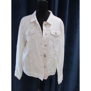 Buffalo David Bitton Women's Knit Denim Jacket NWT Size Large Light Pink